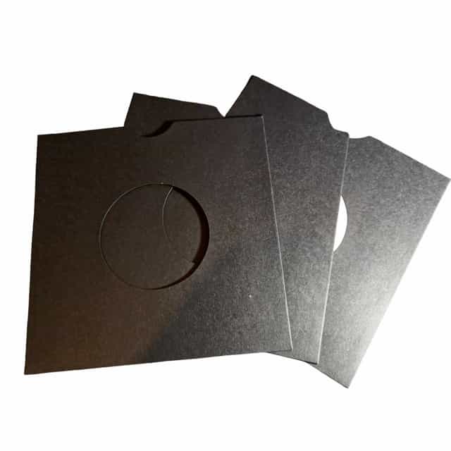 462541606_1595862907994962_3058935894814570247_n 50 Pochettes Kraft Colorées Noire pour disques 45T (7") (300gr/M2)